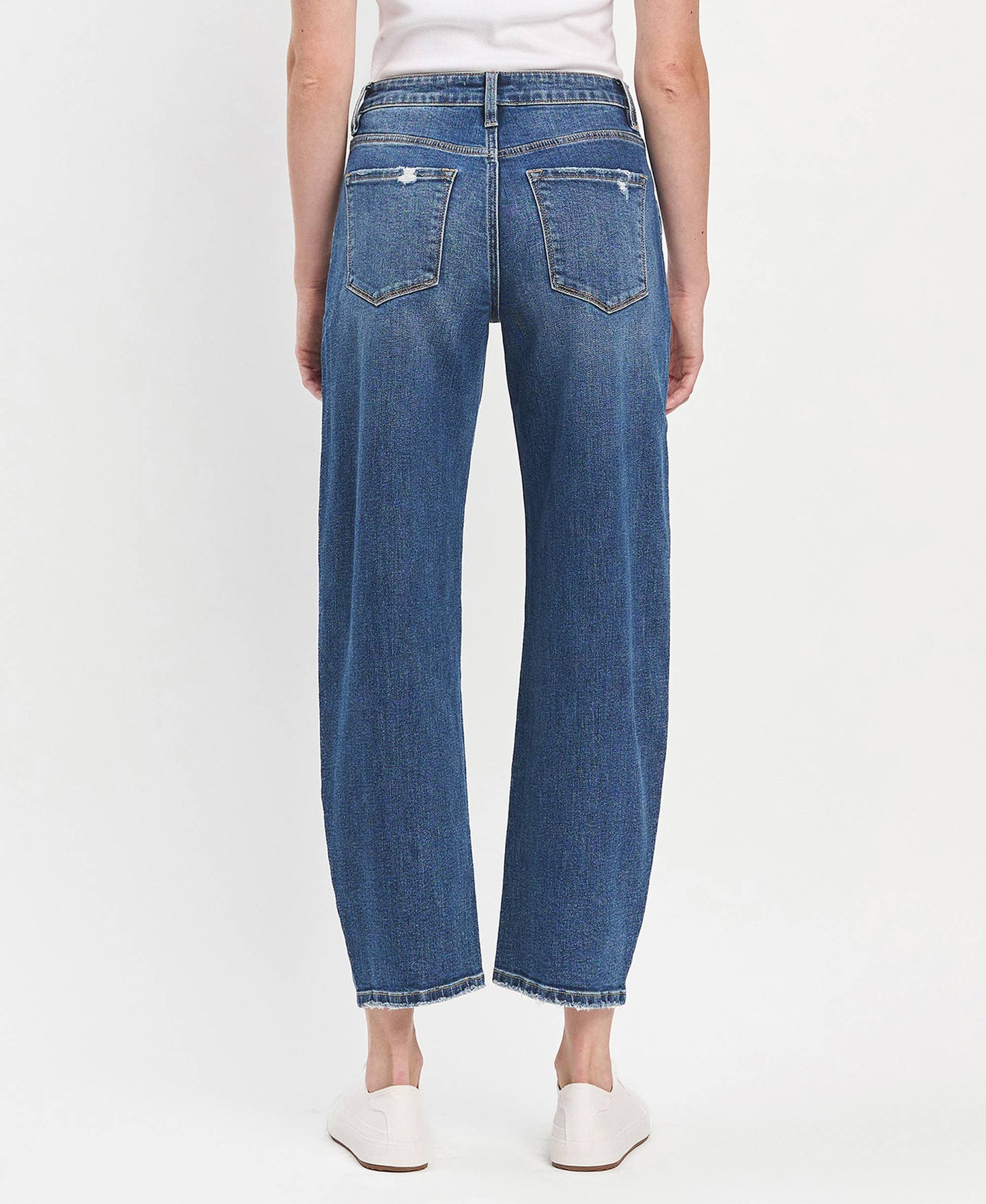 HIGH RISE BARREL JEANS