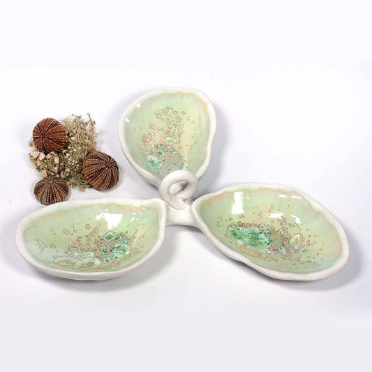 Seafoam Oyster Condiment Dish