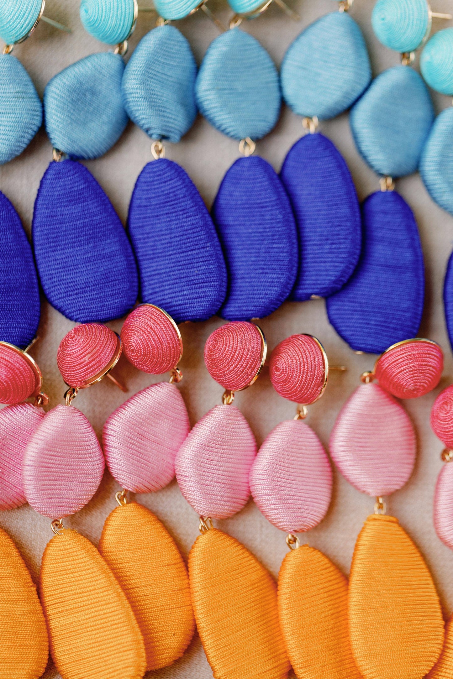 Blue Ombre Drop Earrings