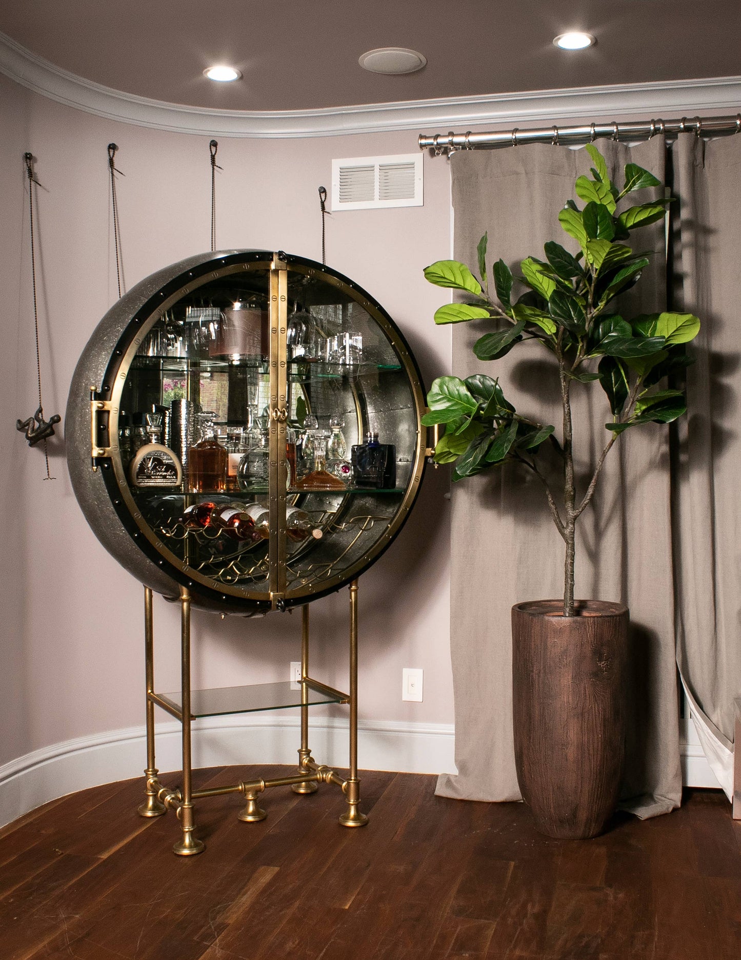 Artificial Faux Fig Tree 68" High with Ecoplanter