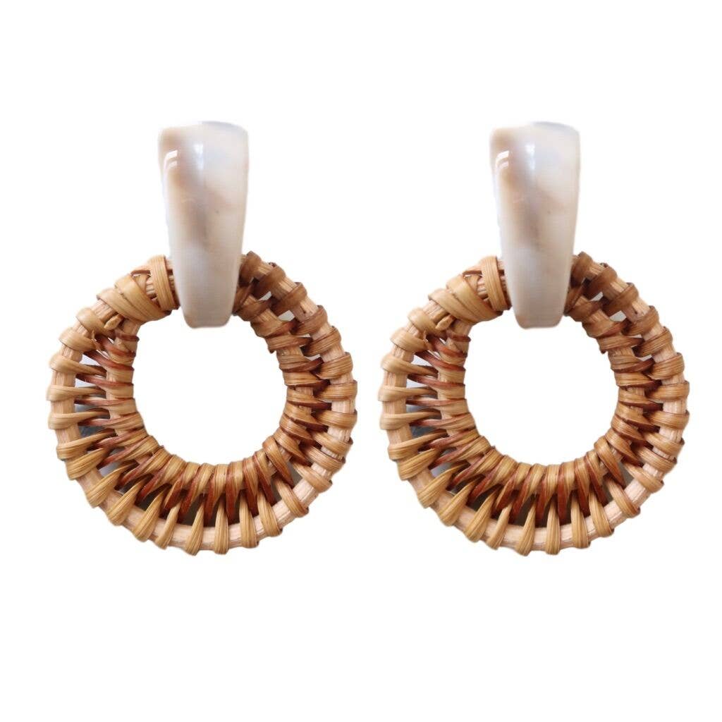 Cream Bali Earrings