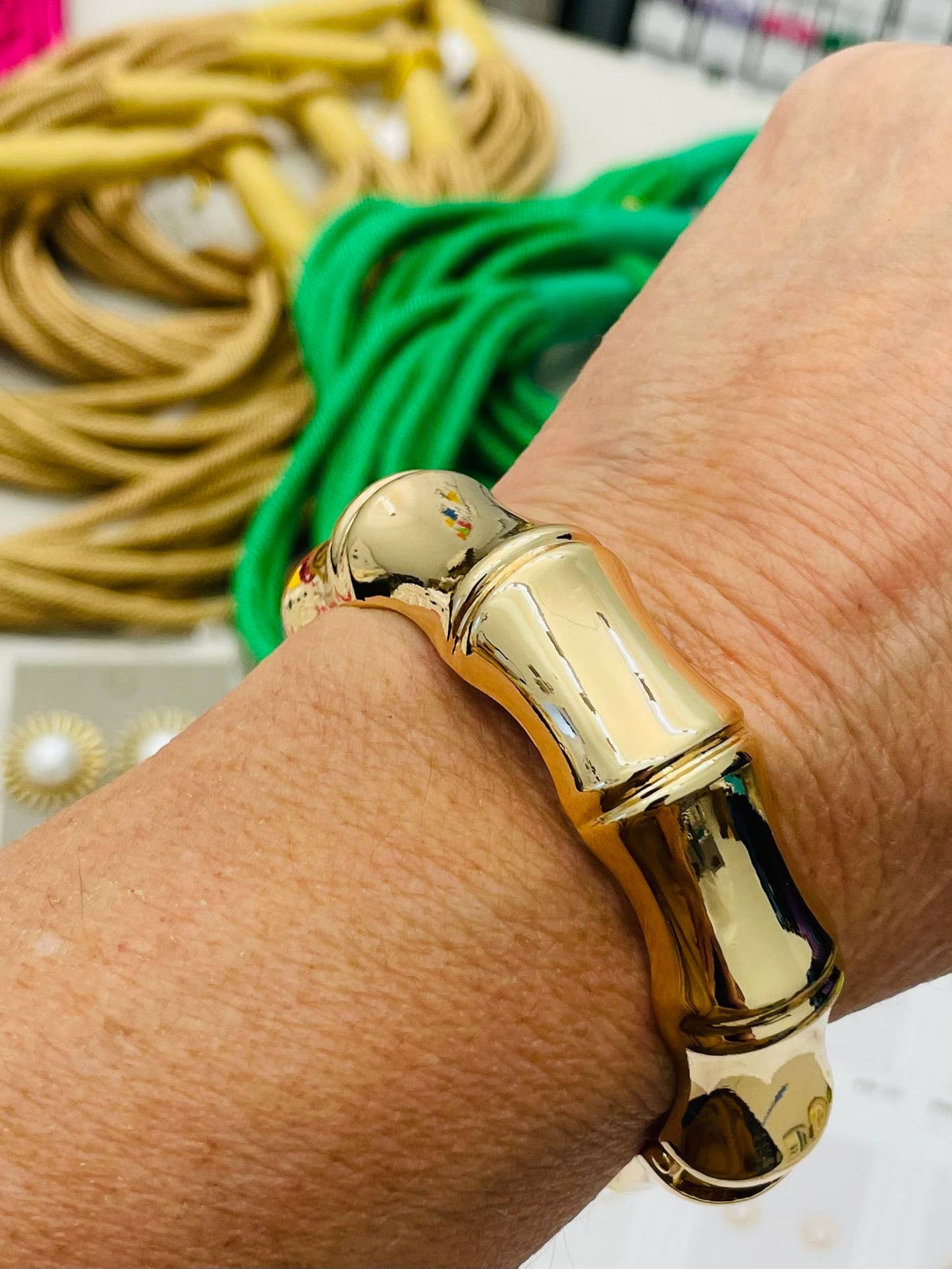 Gold Bamboo Cuff