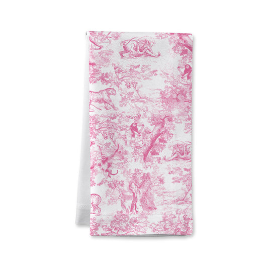 Dinner Napkin - Pink Toile