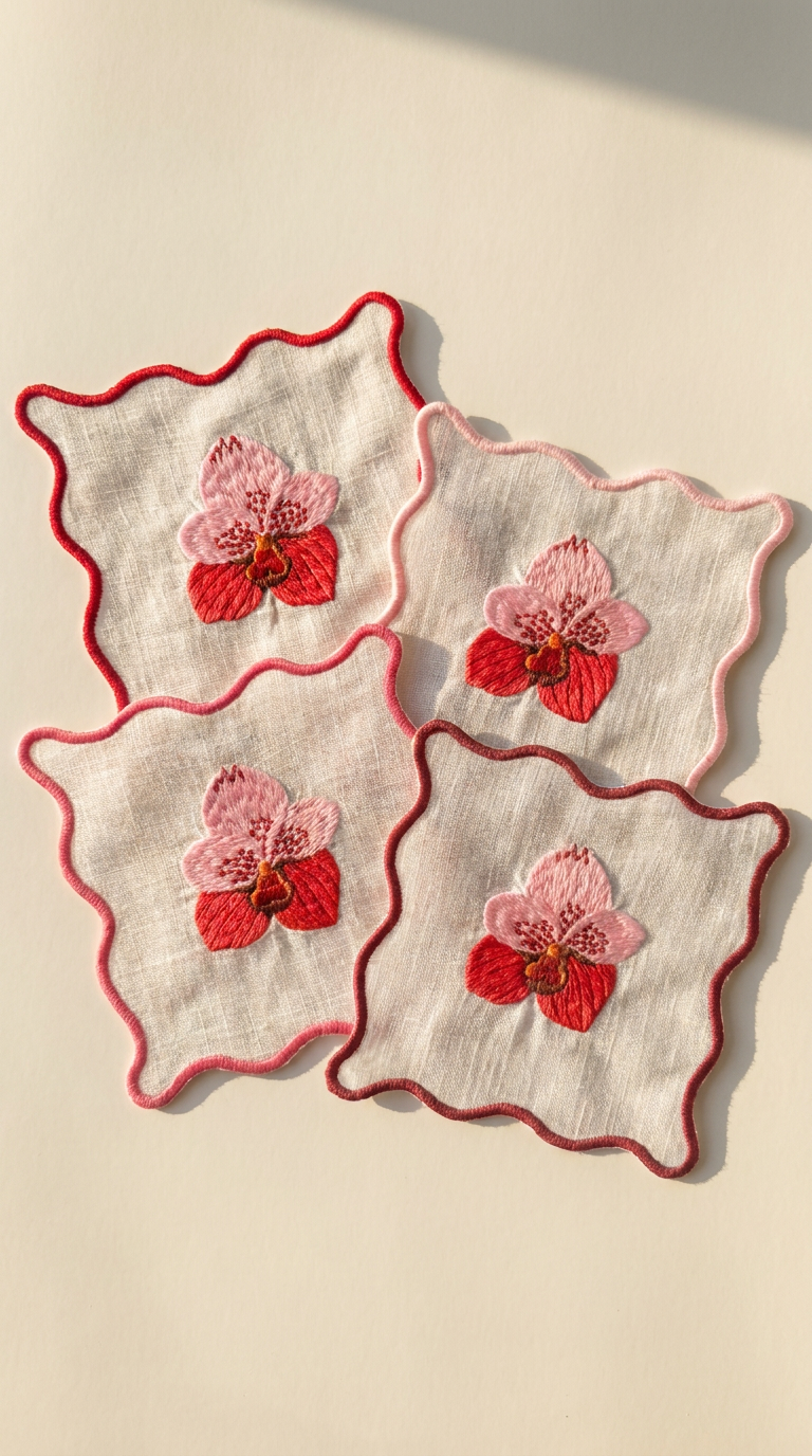 Orchid in Pinks Cocktail Napkins