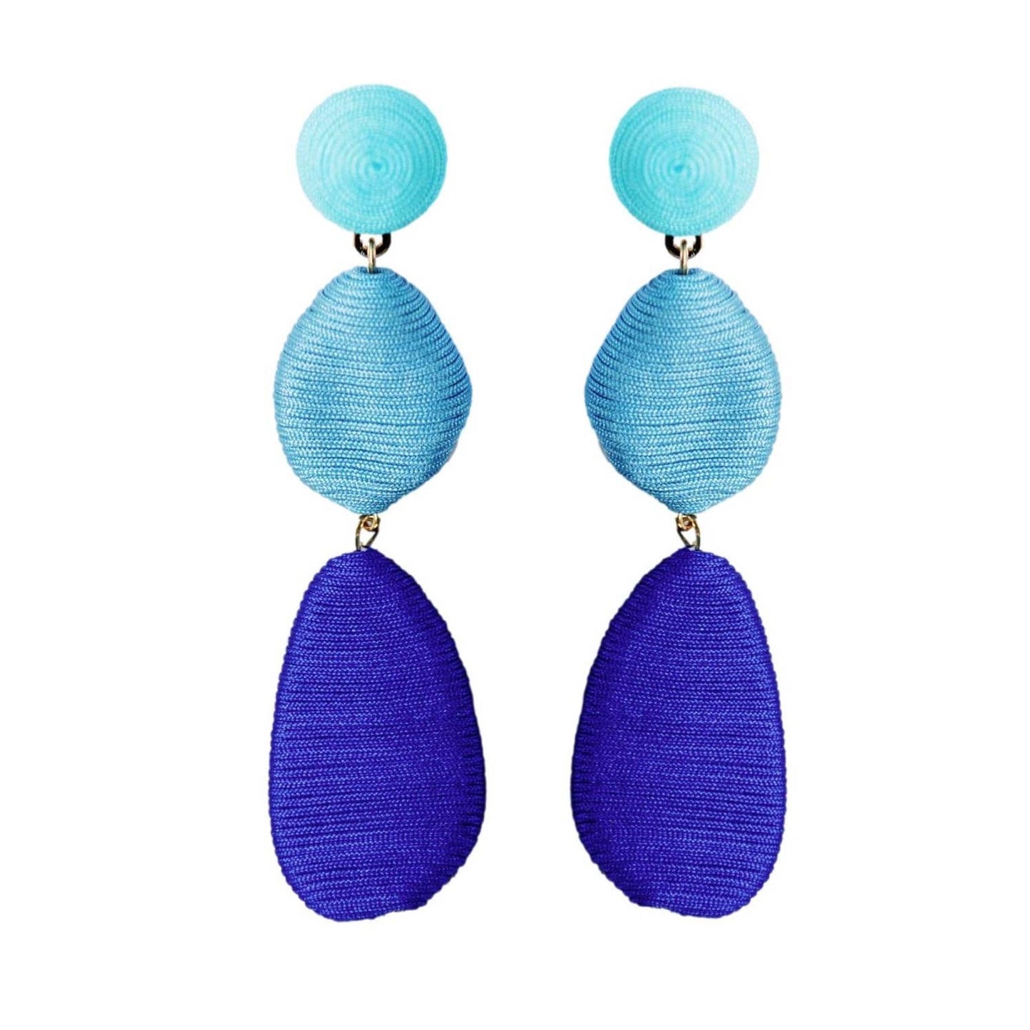 Blue Ombre Drop Earrings