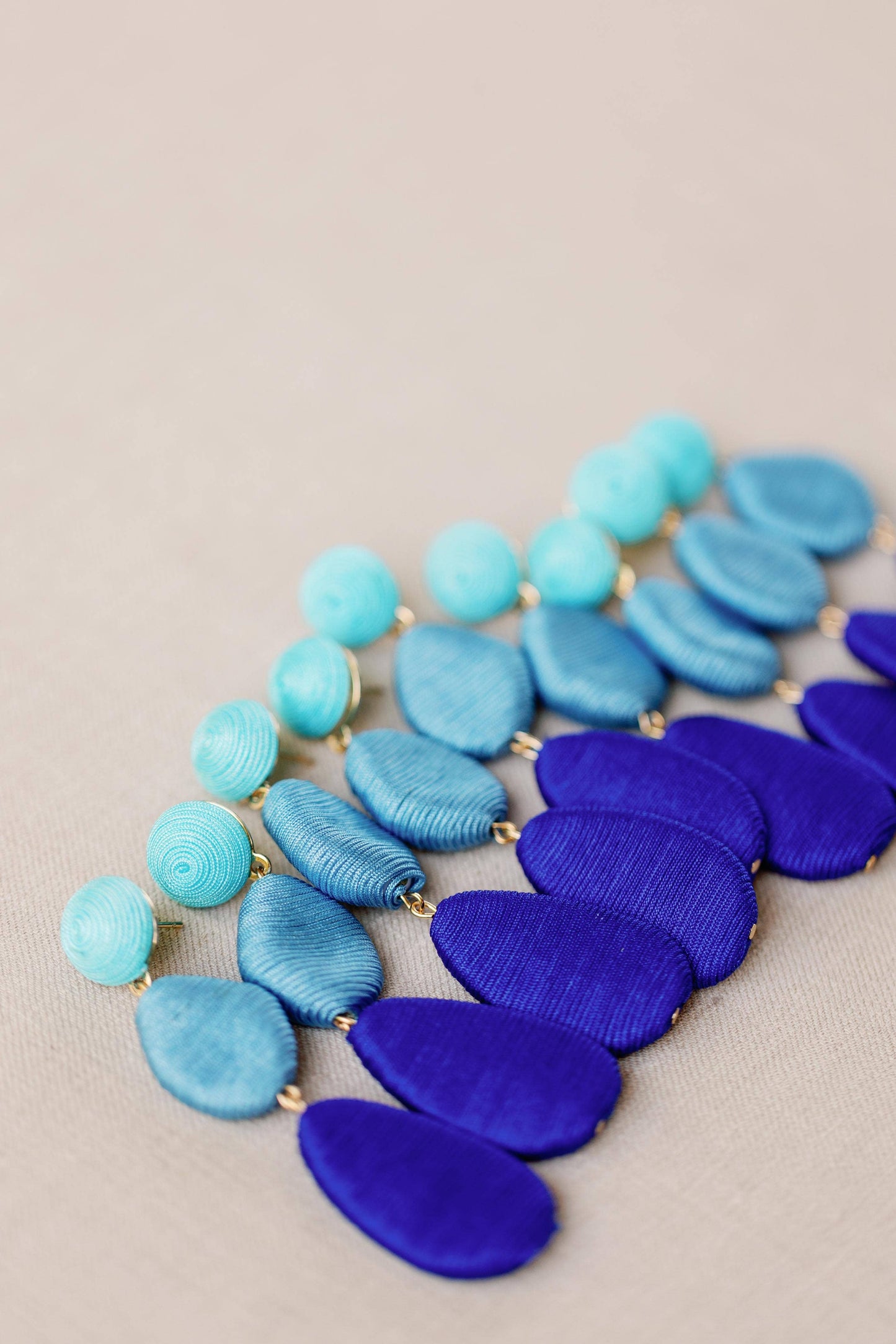 Blue Ombre Drop Earrings