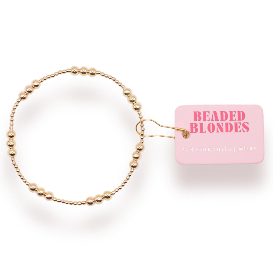 ily Gold Beaded Bracelet