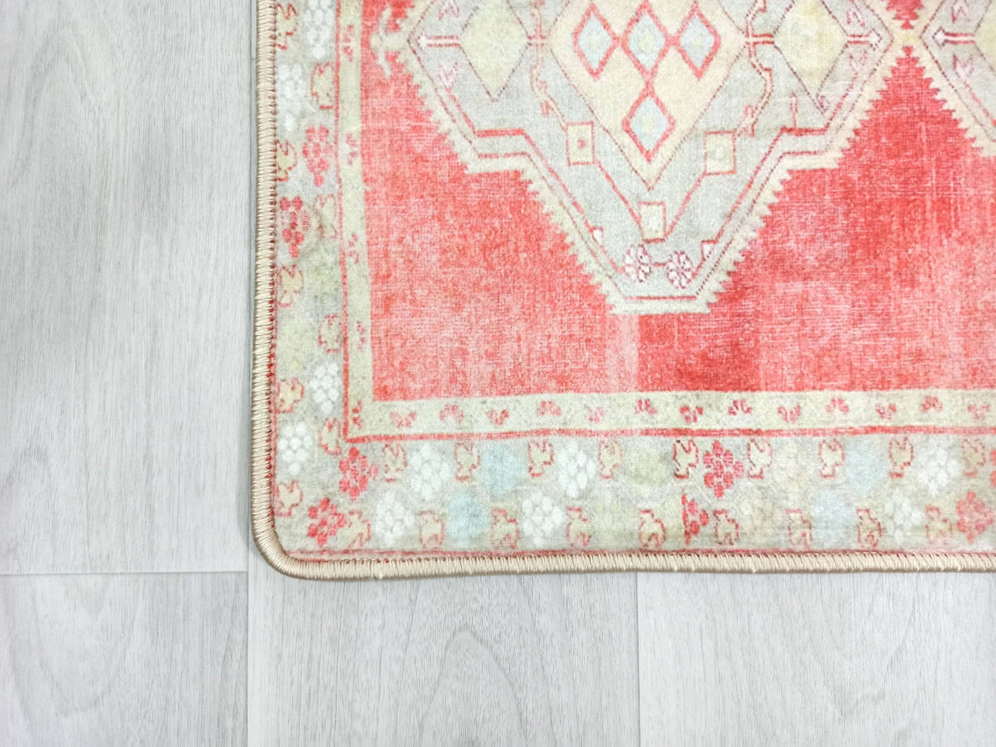 Red & Beige Turkish 2x3 Rug