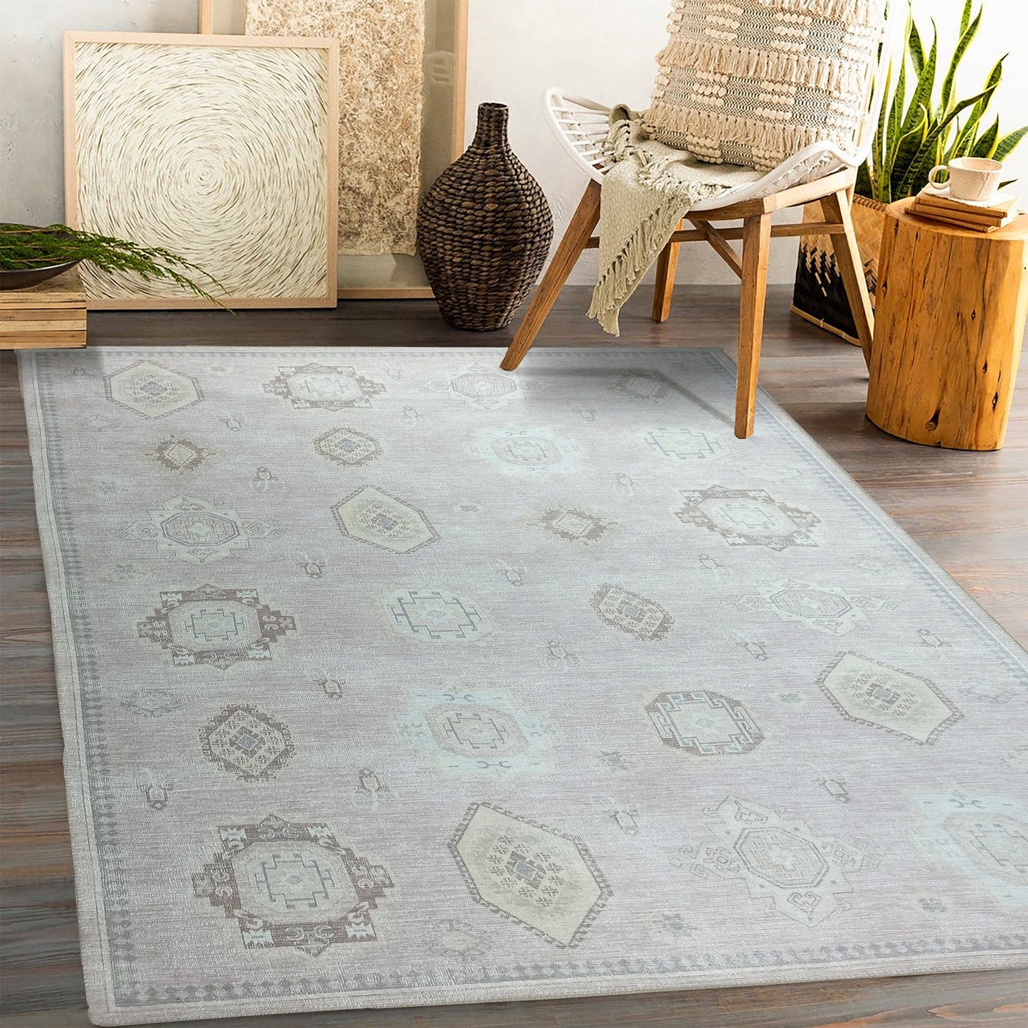 Amery Beige & Blush Rug: 2'5x9'8 ft 75x300cm