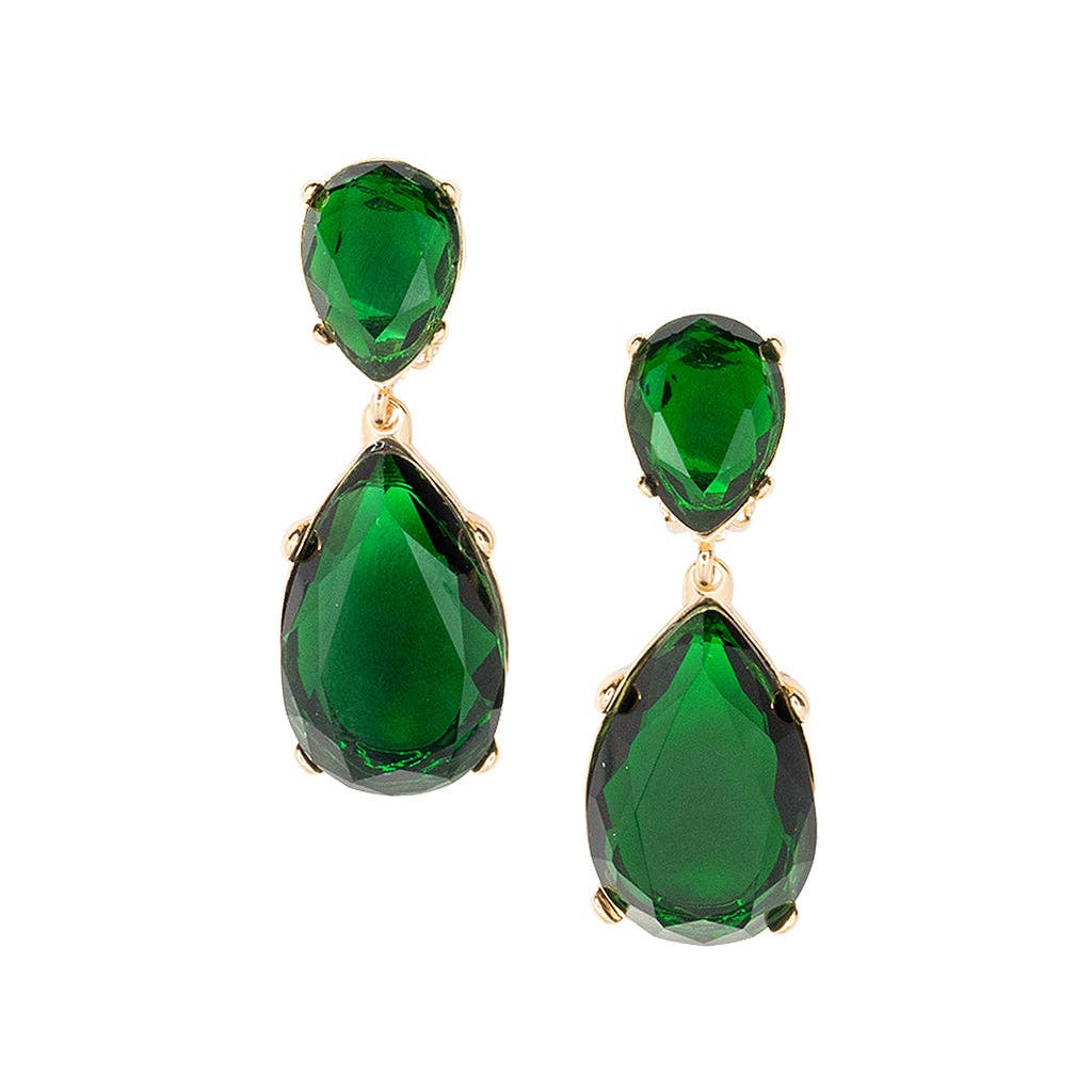 Emerald Statement Earrings