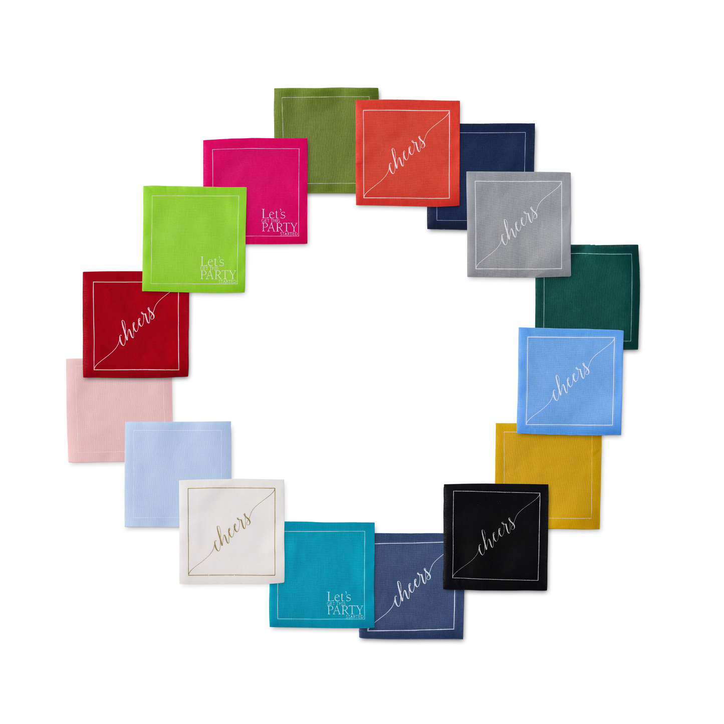 Green Cocktail Napkin Roll