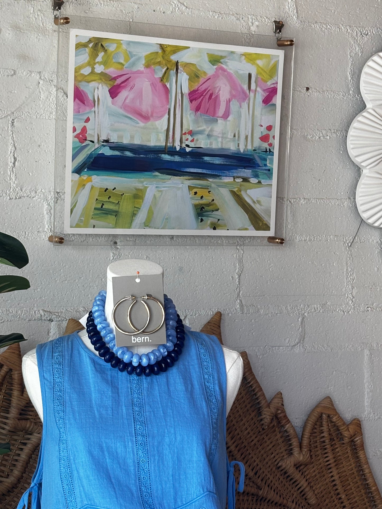 Framed Abstract Pool Print