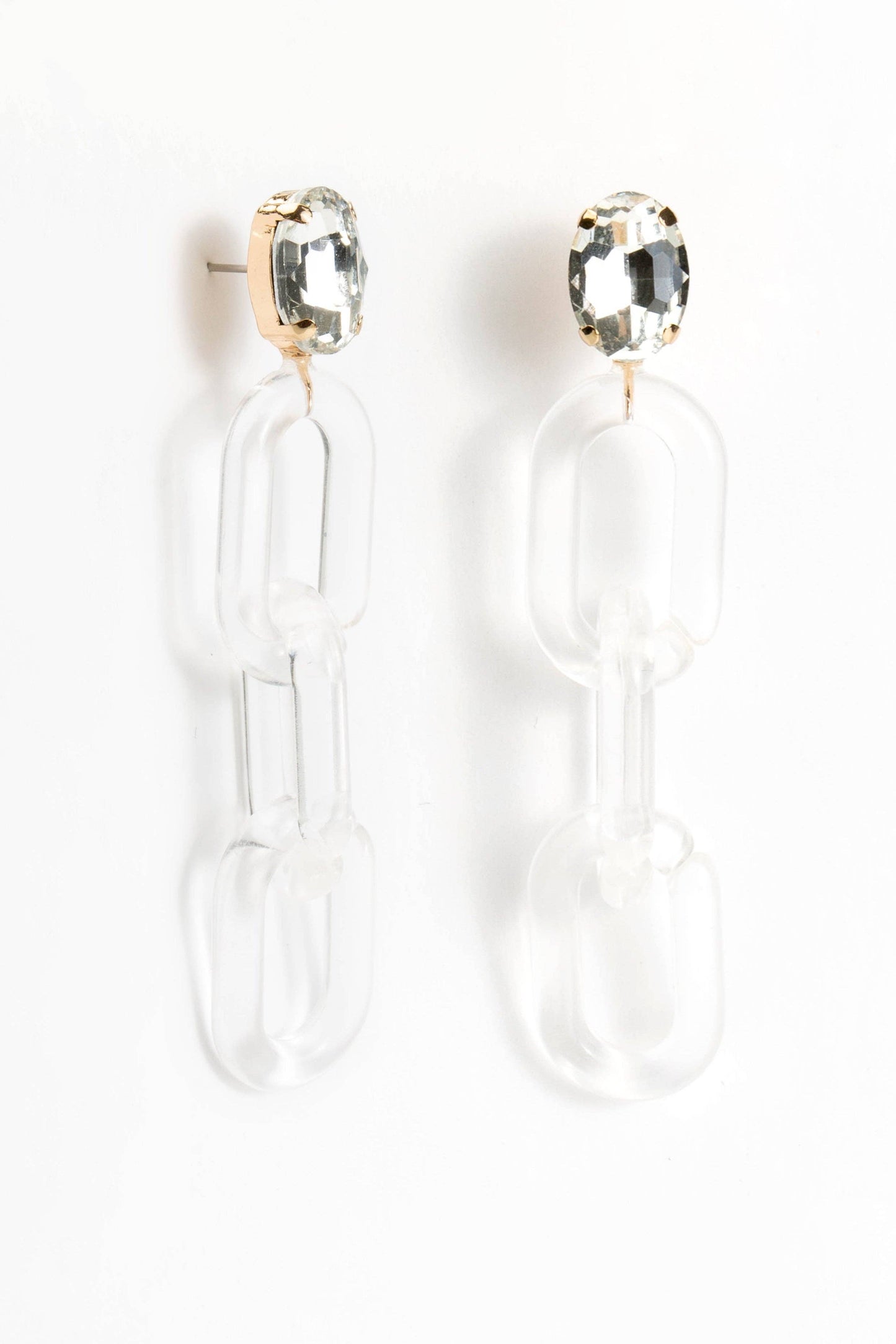 Claire Lucite Drop Earring: Honey