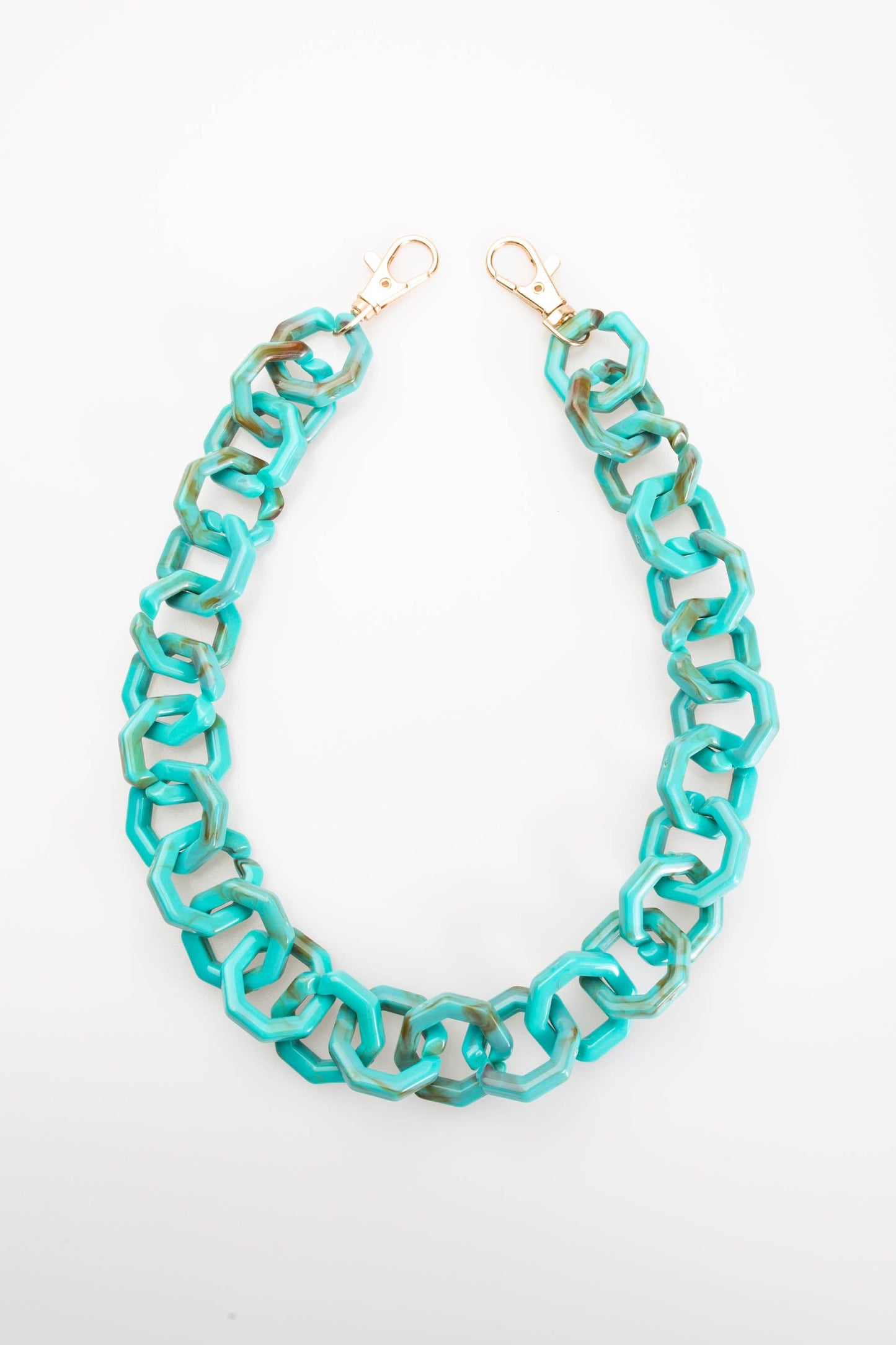 Kate Layering Acetate Chain: Turquoise