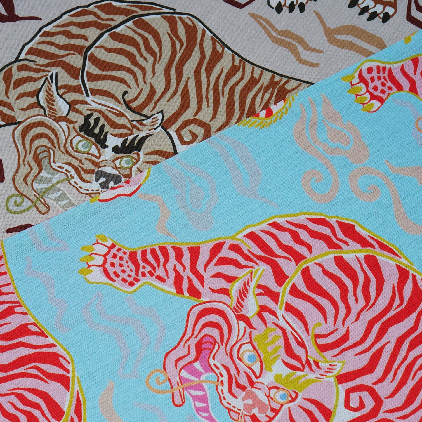 Tigers of Tibet Pillow 22x22"