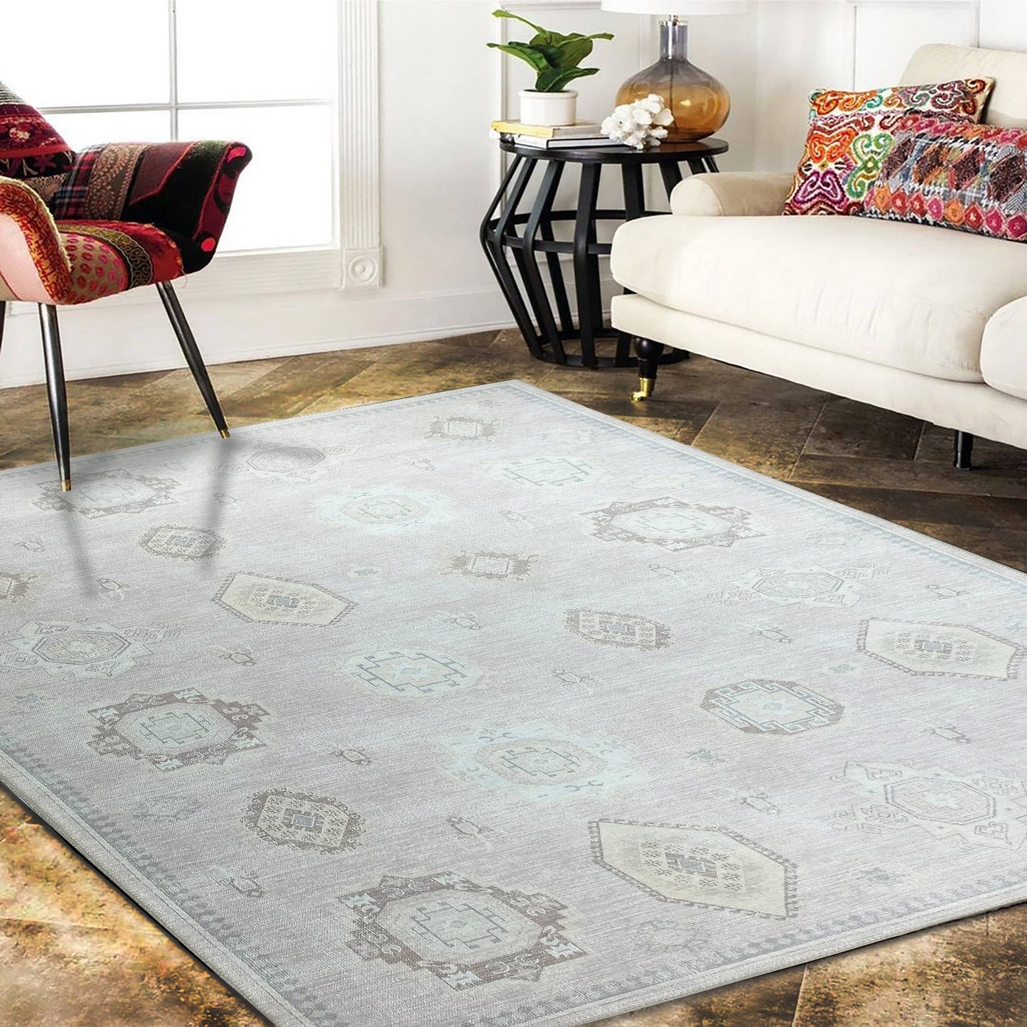 Amery Beige & Blush Rug: 2'5x9'8 ft 75x300cm