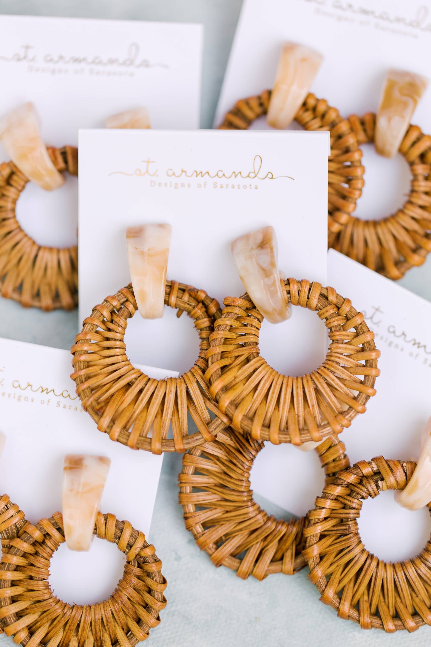 Cream Bali Earrings