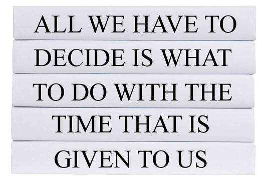 Book Stack "All We Have To Do"