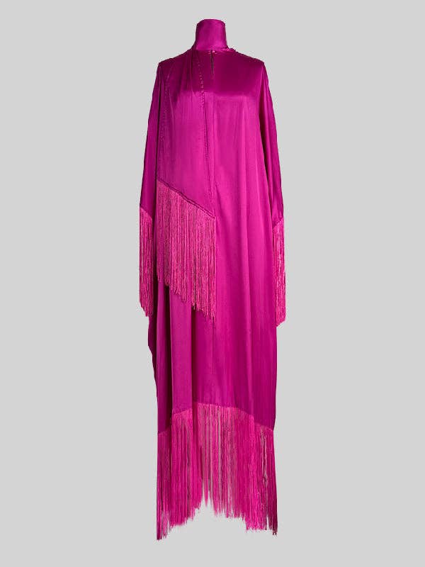 FUCHSIA FRINGE DRESS