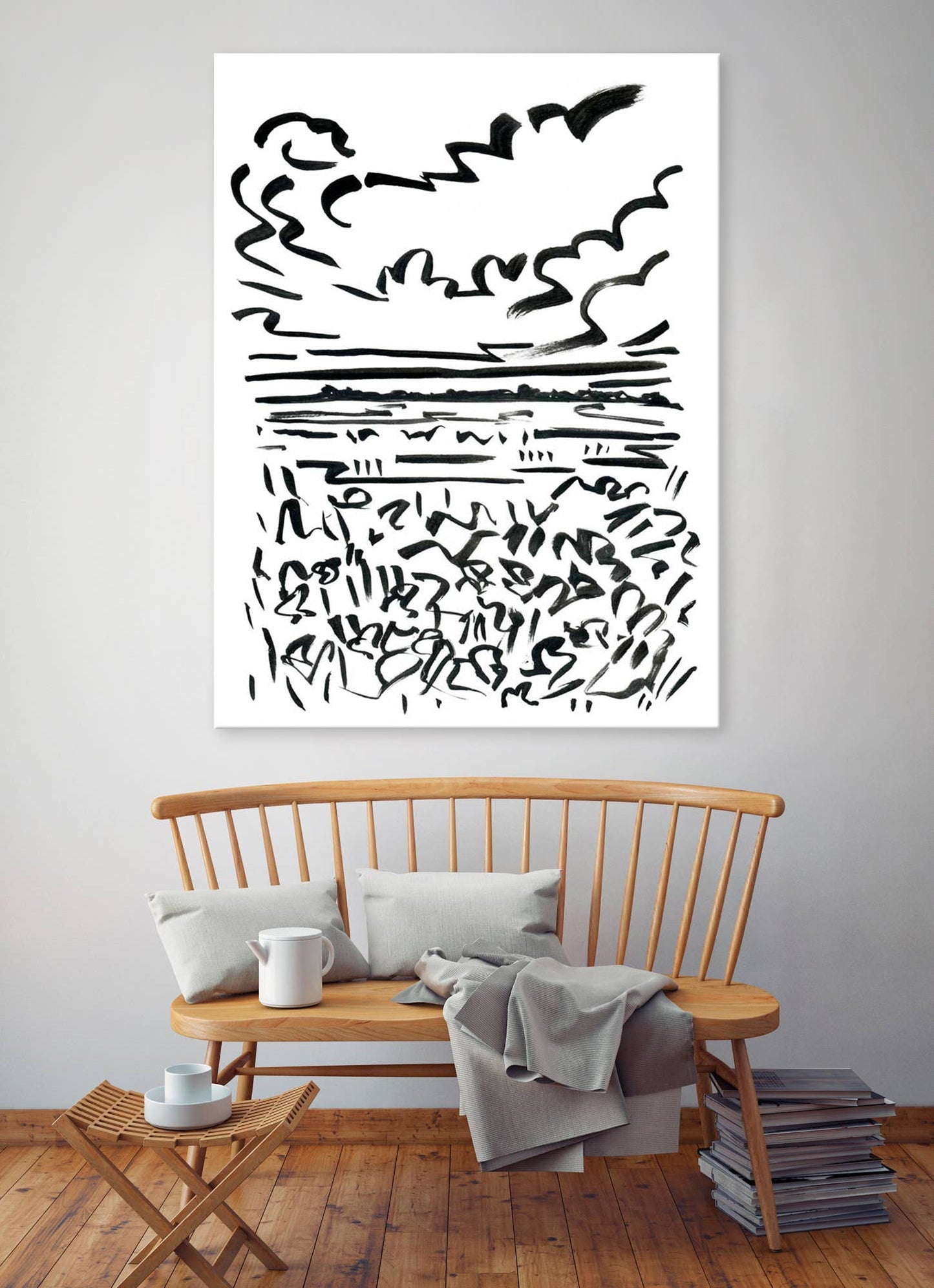 See For Miles: 40" H x 30" W