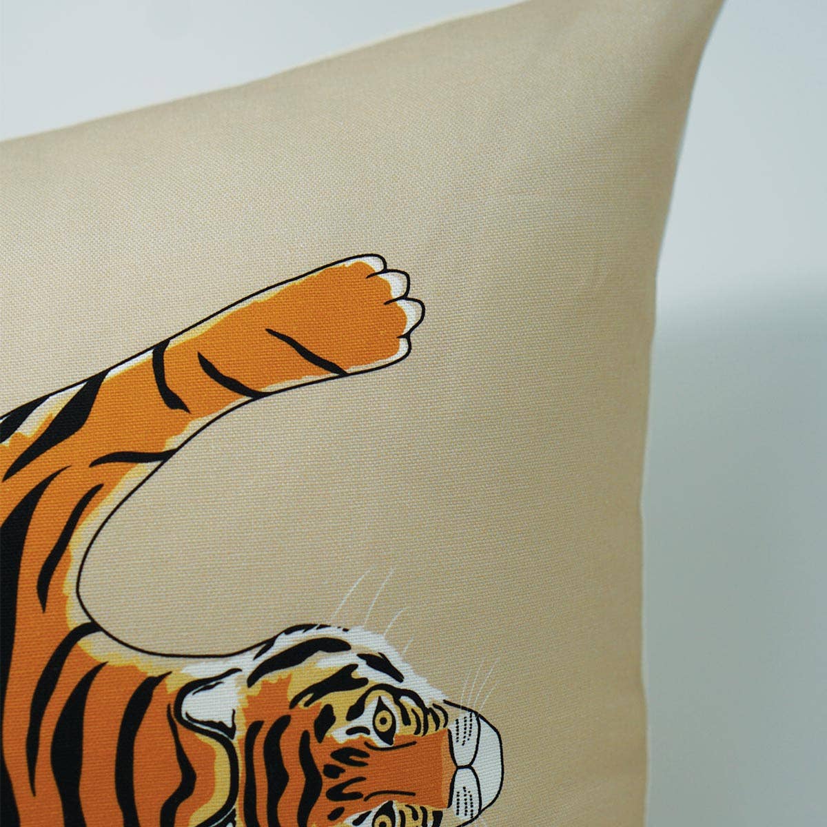 Tigris Lumbar Pillow in Tan