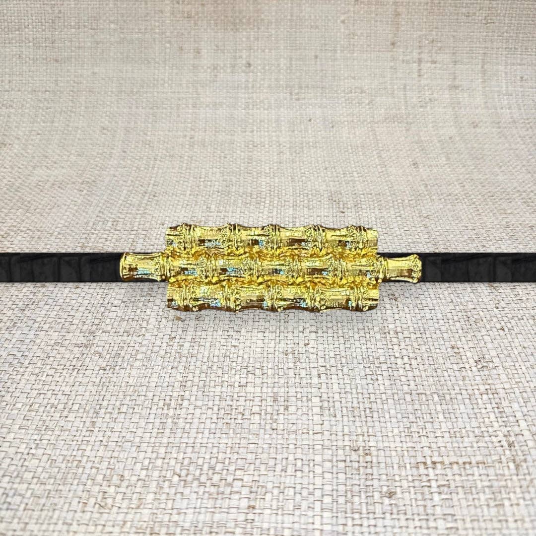 Triple Bamboo Belt Buckle