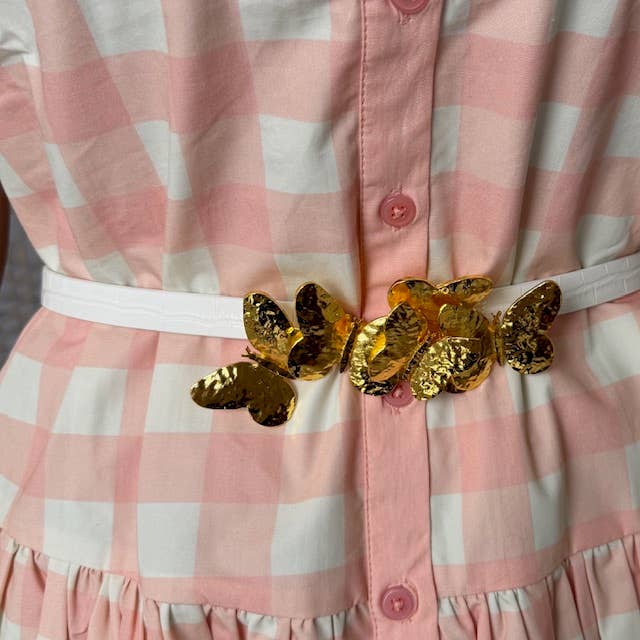 Gold Butterfly Belt Buckle