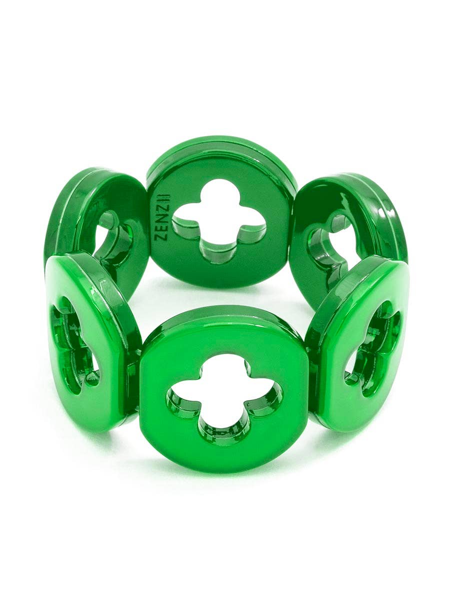 Resin Clover Bracelet: L.BLU
