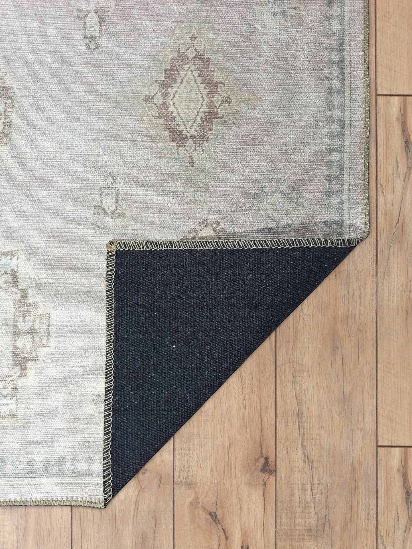 Amery Beige & Blush Rug: 2'5x9'8 ft 75x300cm