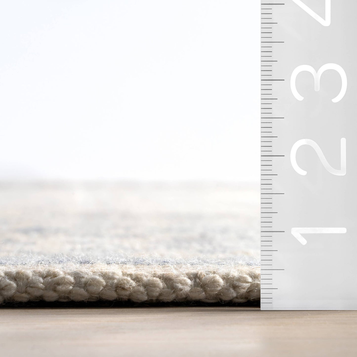 Flora Wool and Cotton Area Rug: Slate Blue / 8' x 10'