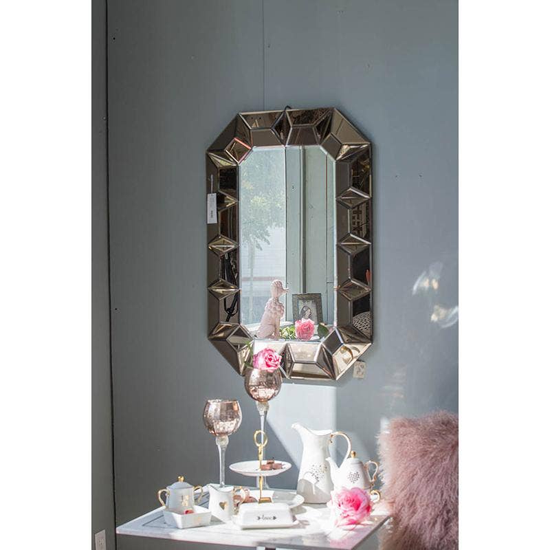 Pink Jewel Mirror - 35x24"