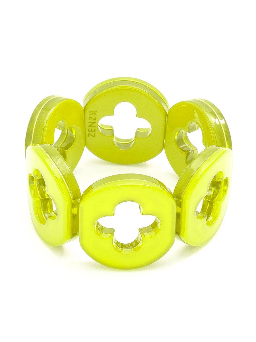 Resin Clover Bracelet: L.BLU