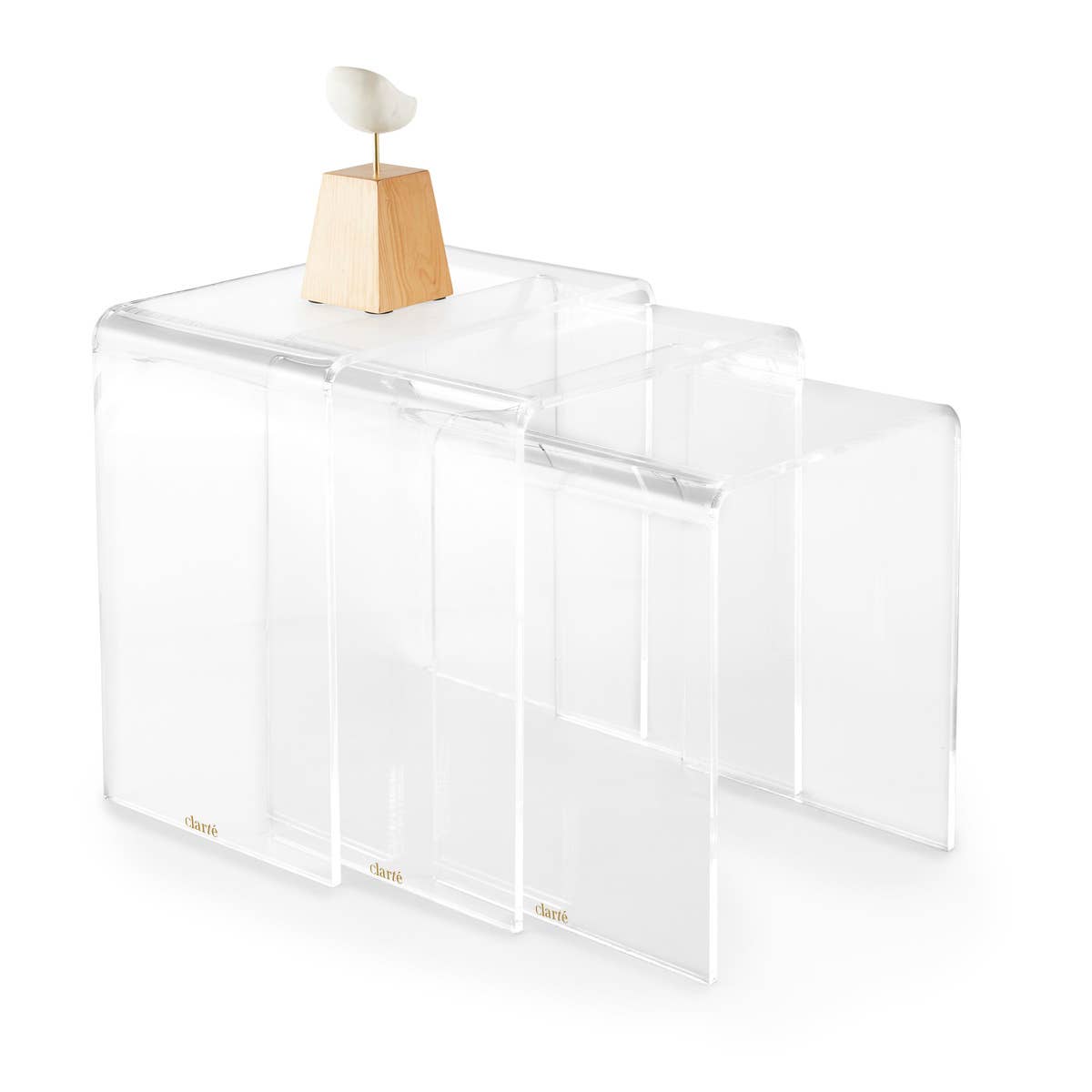 Acrylic Nesting Tables (Set of 3)