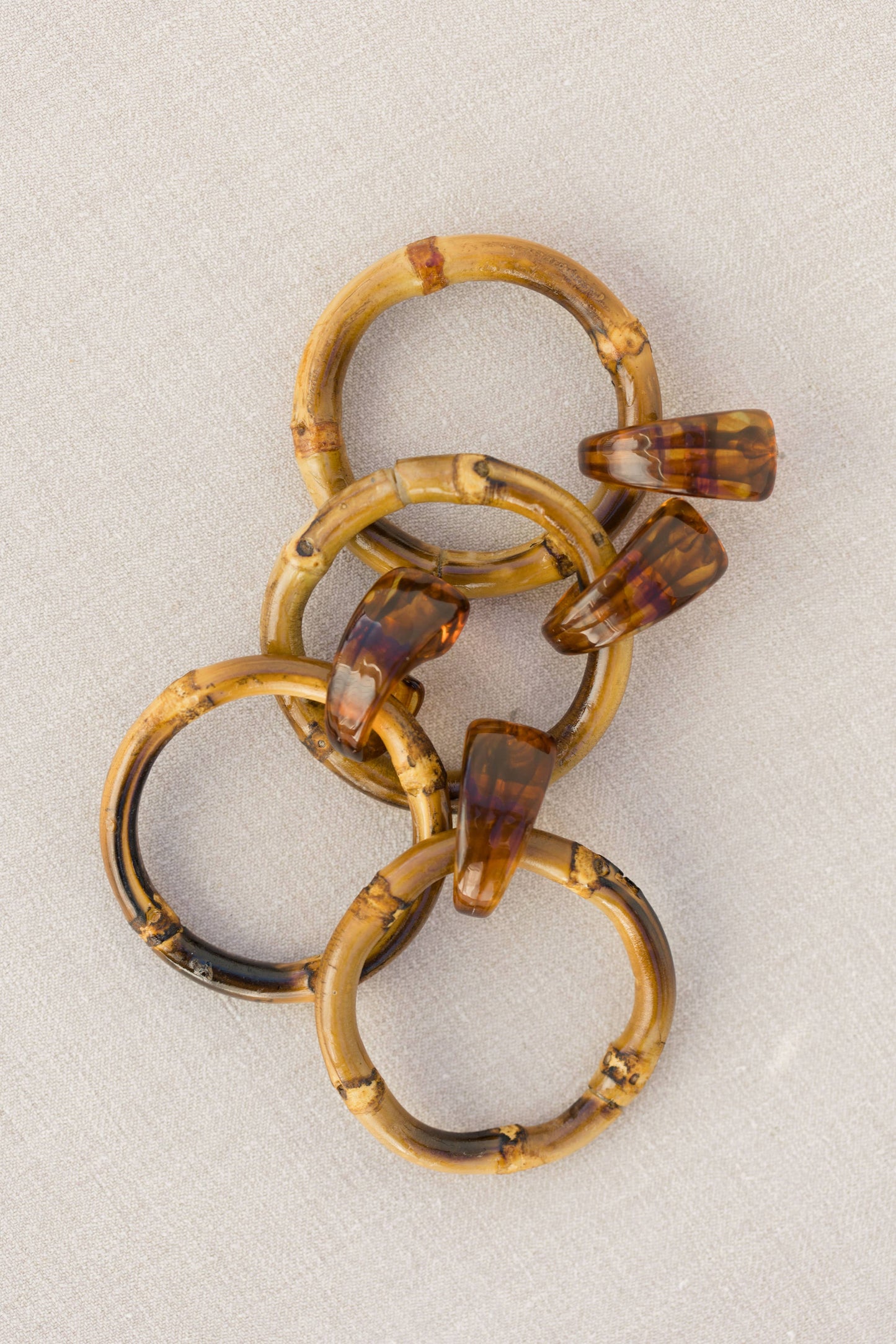 Dark Brown Bamboo Earrings