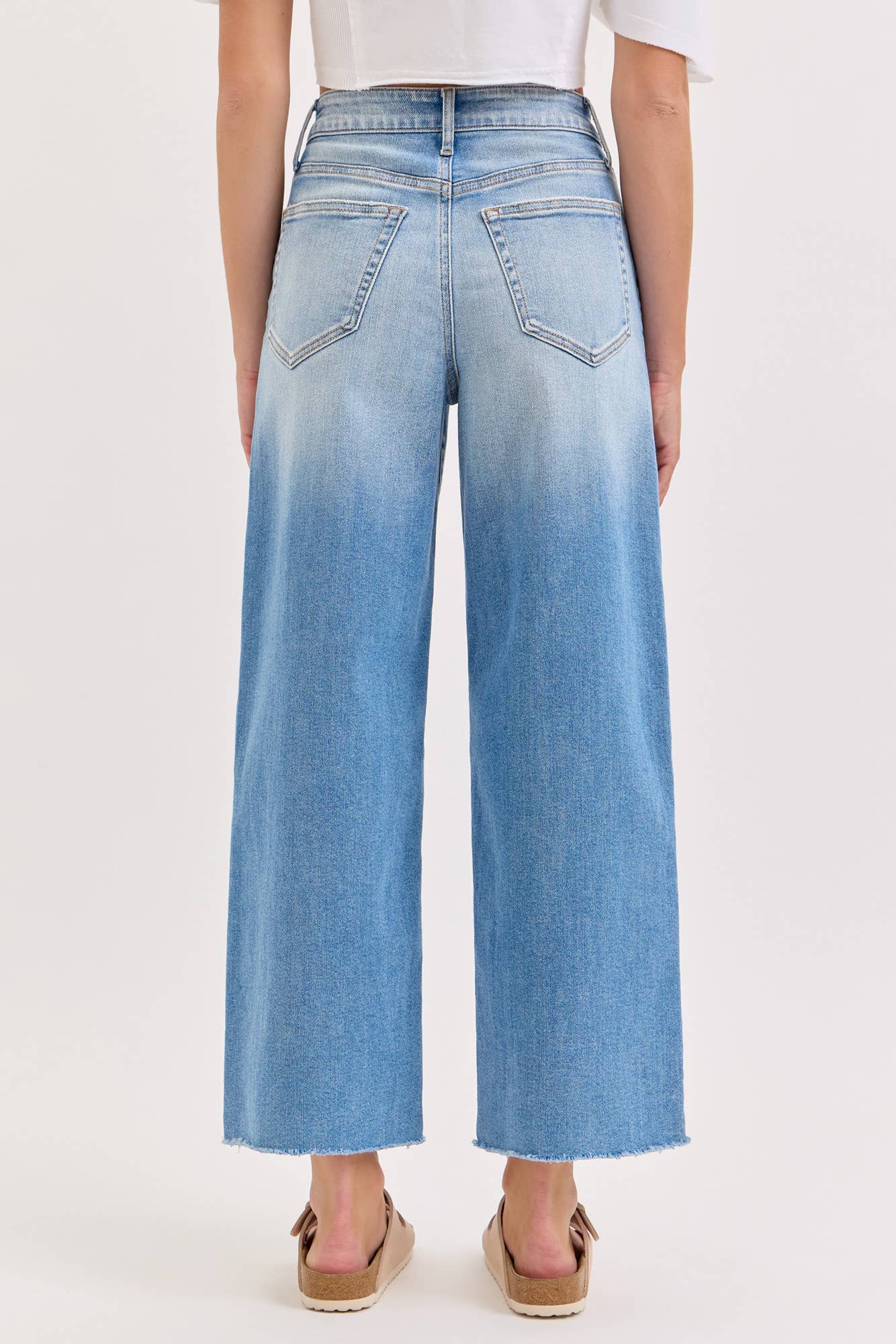 Light Wash Wide Leg Jeans