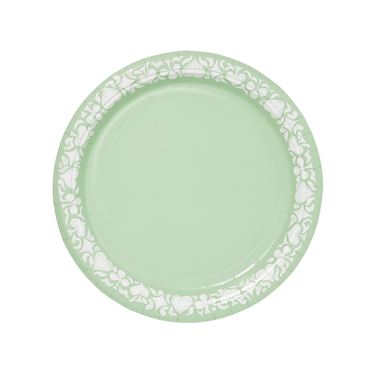 Green Jasperware Inspired Dinner Paper Plates - Pack of 8