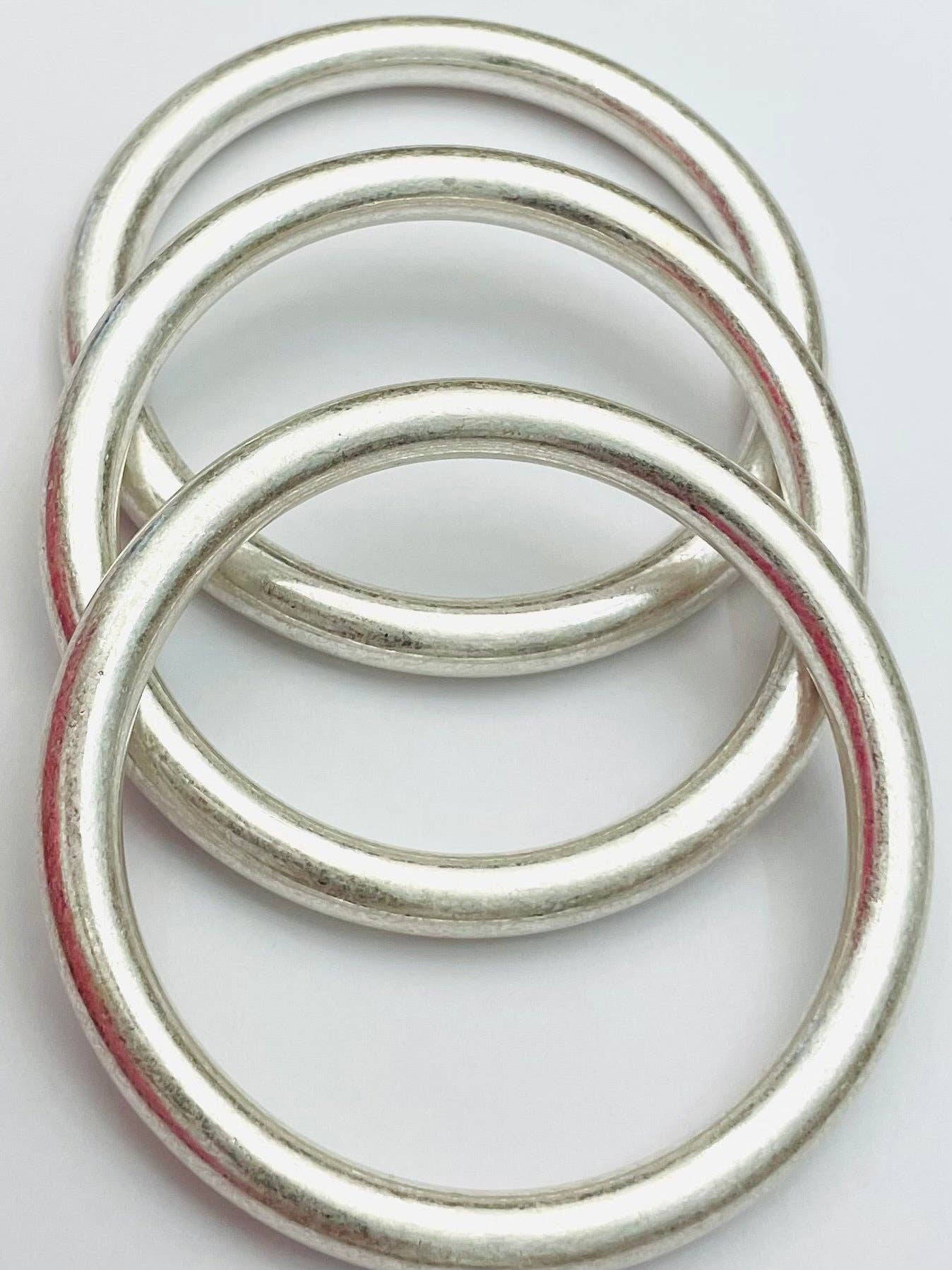Silver Bangles - set of 3