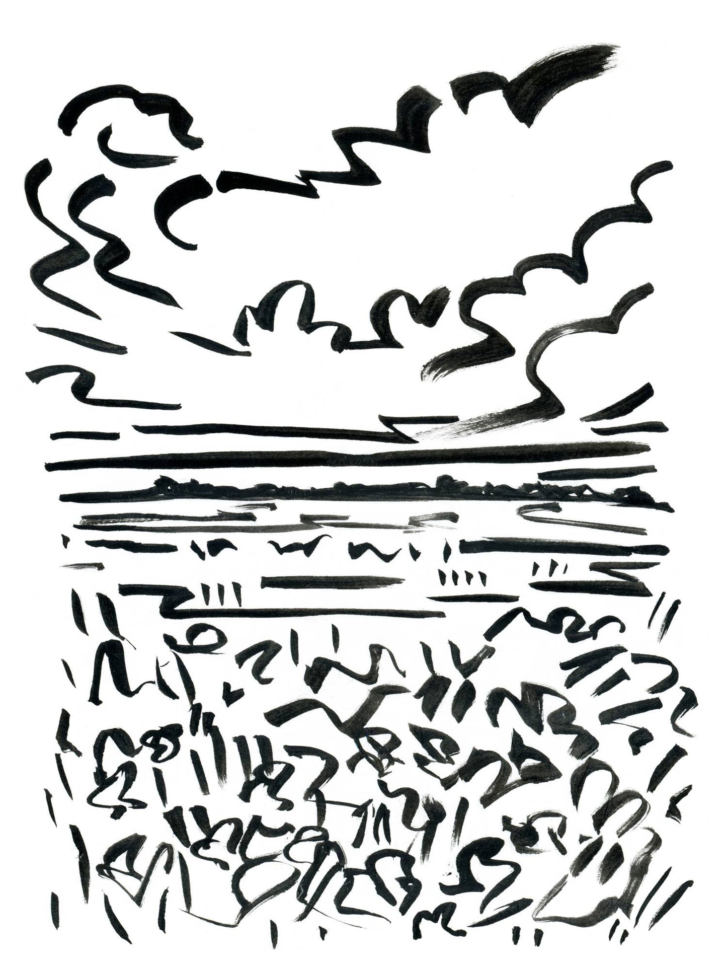 See For Miles: 40" H x 30" W