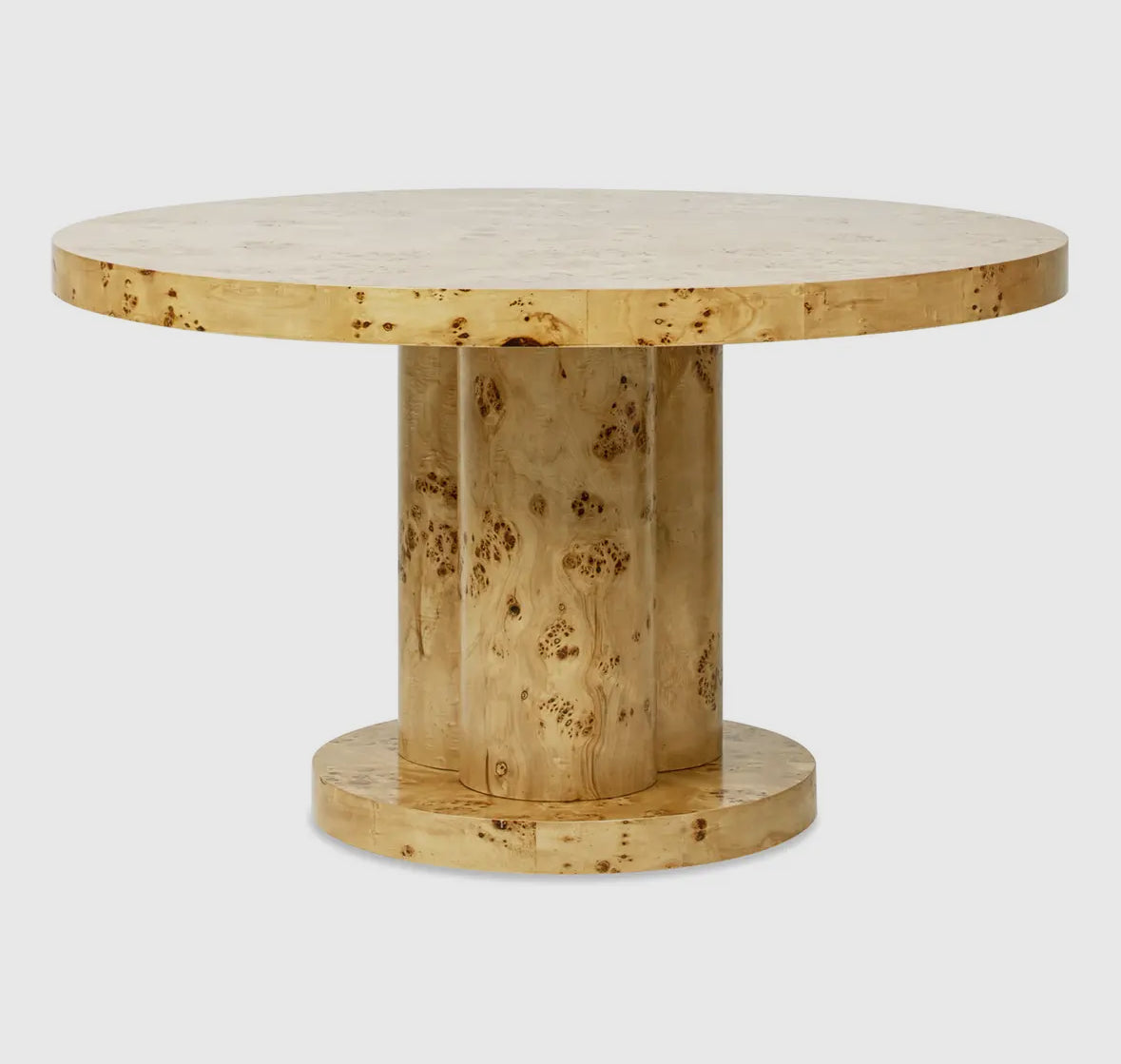 Round Burl Dining Table