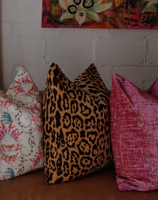 Leopard Print Pillow 24x24"