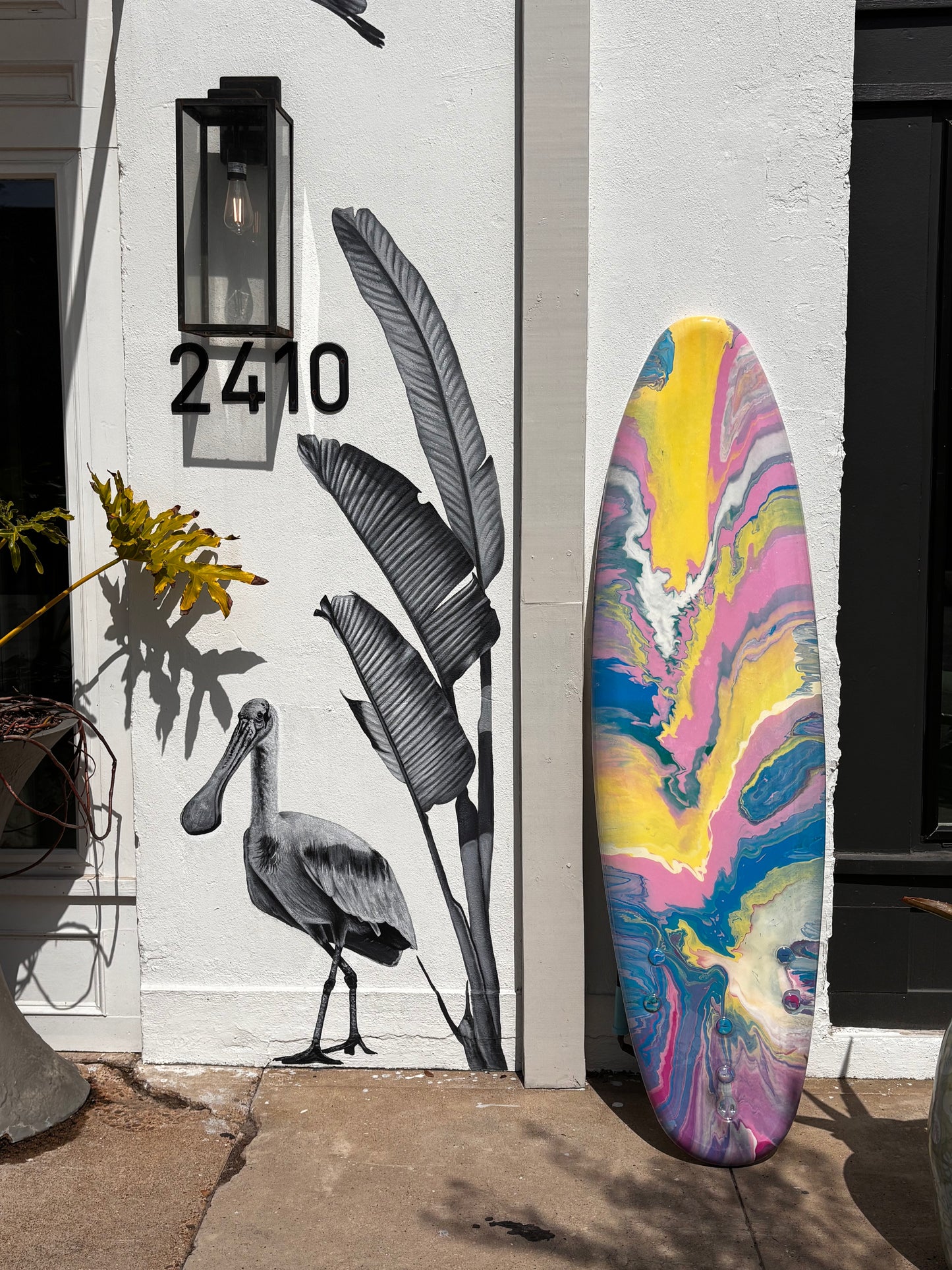 Palm Beach Abstract Surfboard