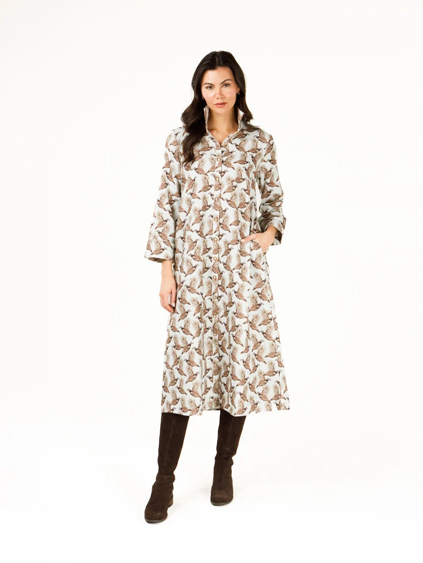 Adele Dress - Quail Stripe