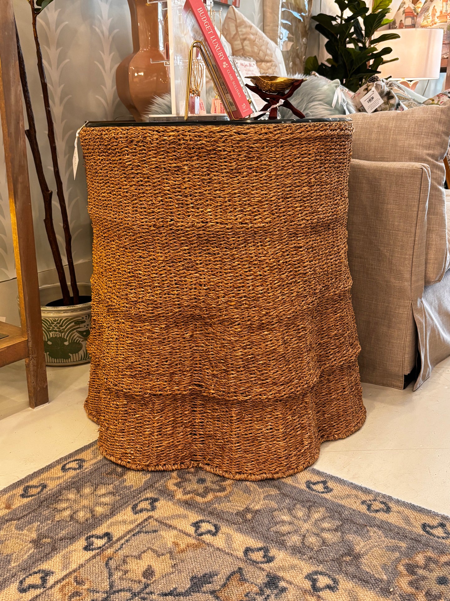 Wicker Side Table