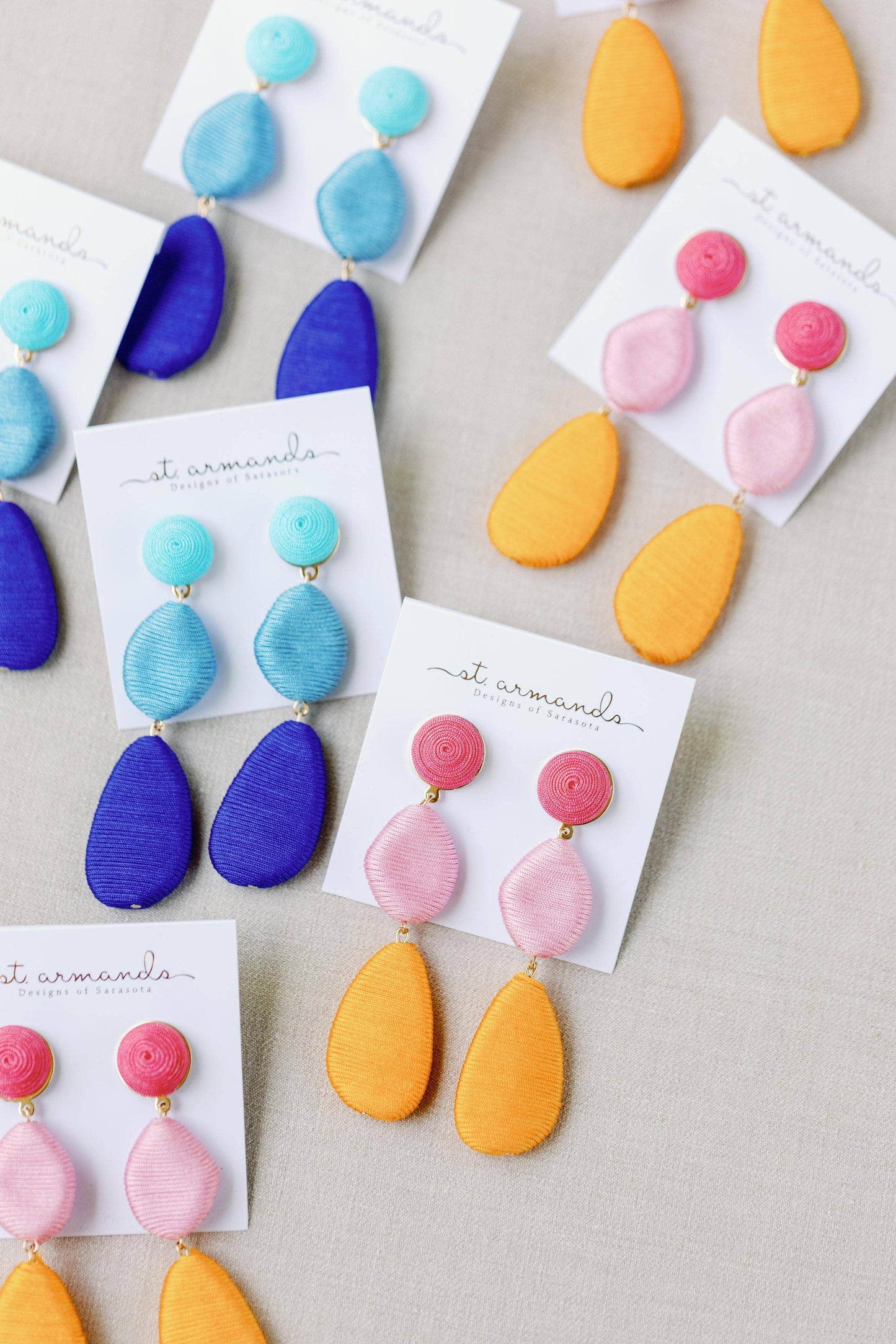 Blue Ombre Drop Earrings