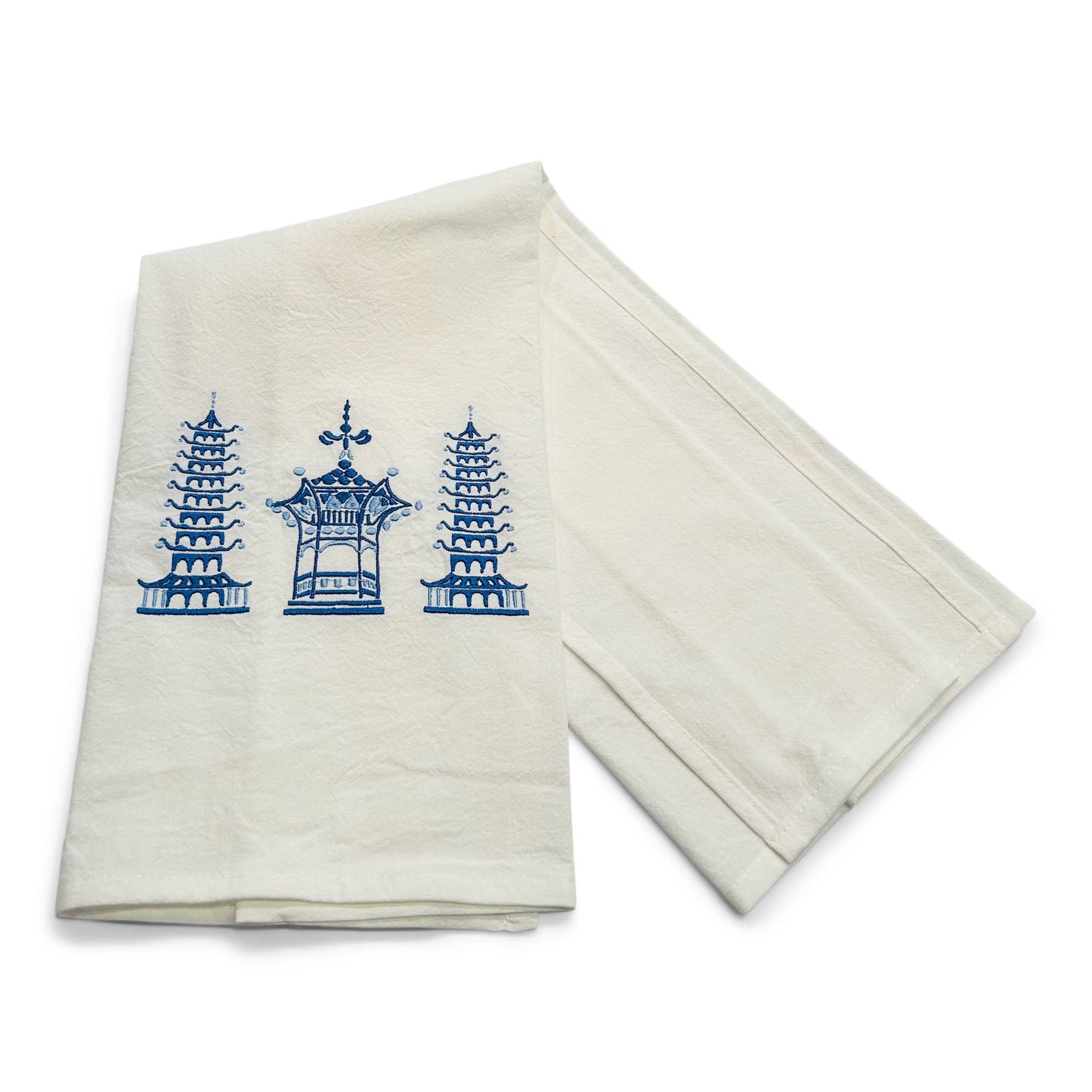 Blue Pagodas Towel