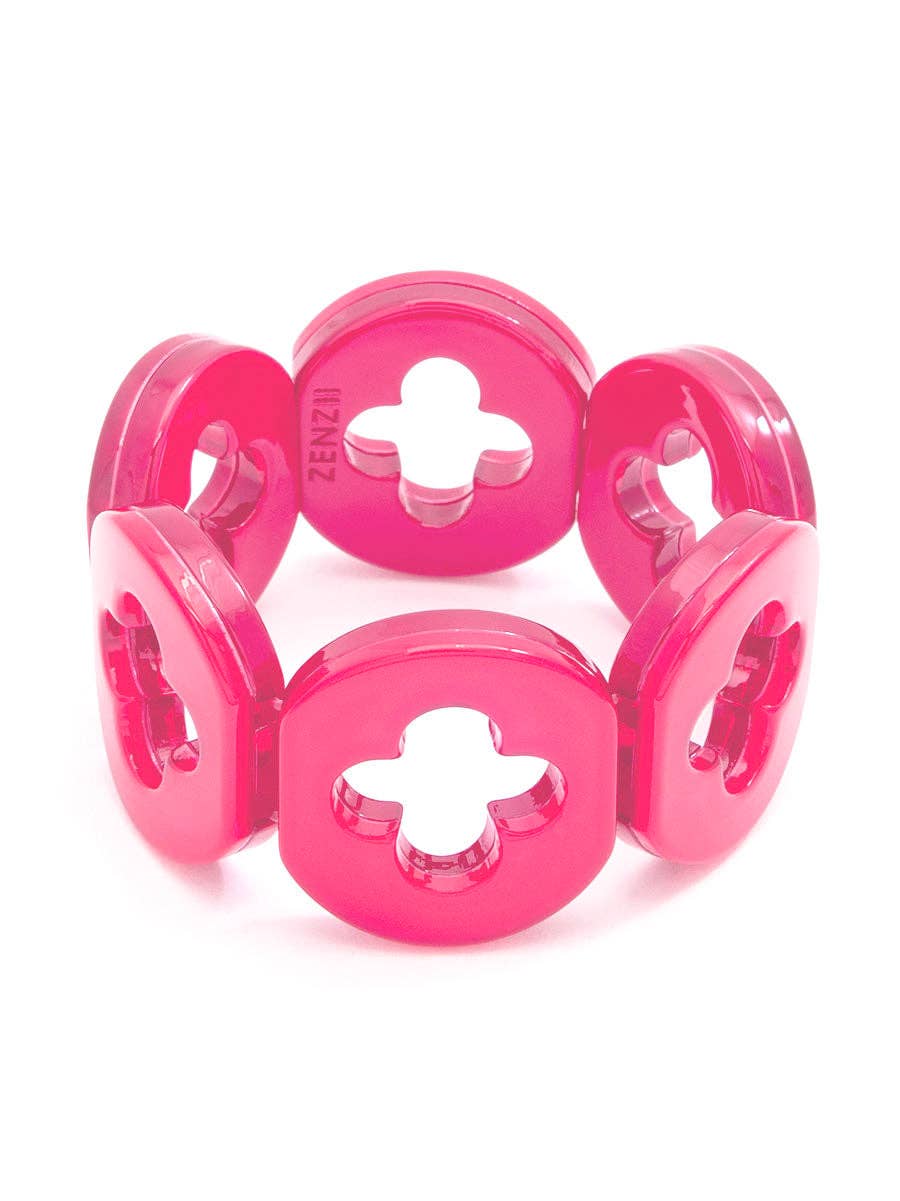 Resin Clover Bracelet: L.BLU