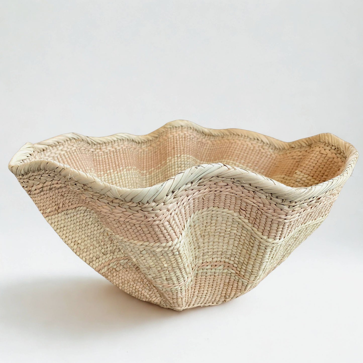 Abstract Rattan Basket - Medium
