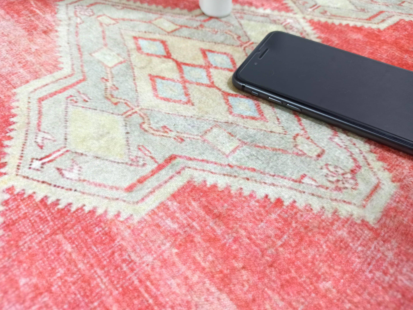 Red & Beige Turkish 2x3 Rug