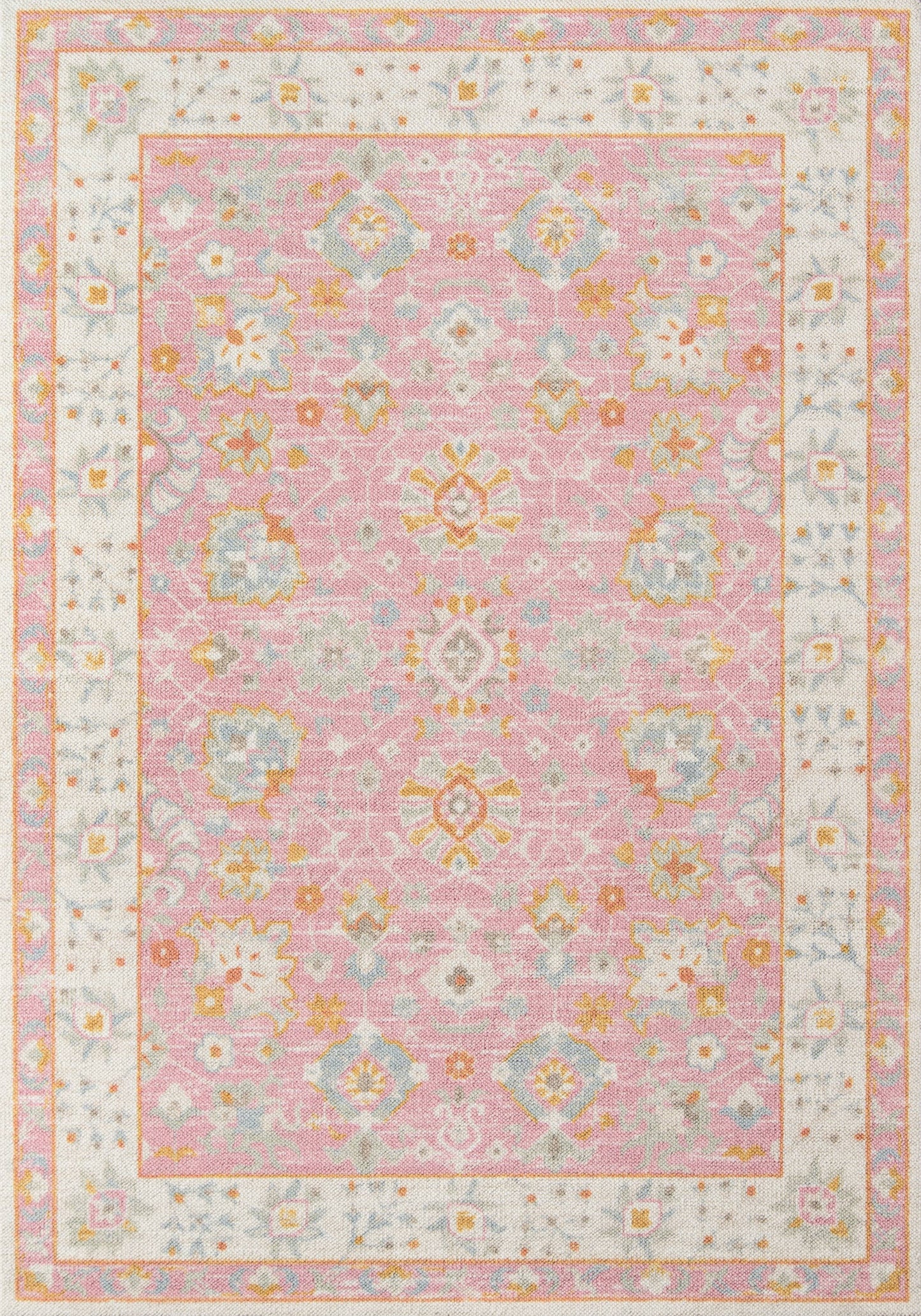 Pink Oriental Runner: 2'3" X 7'6"