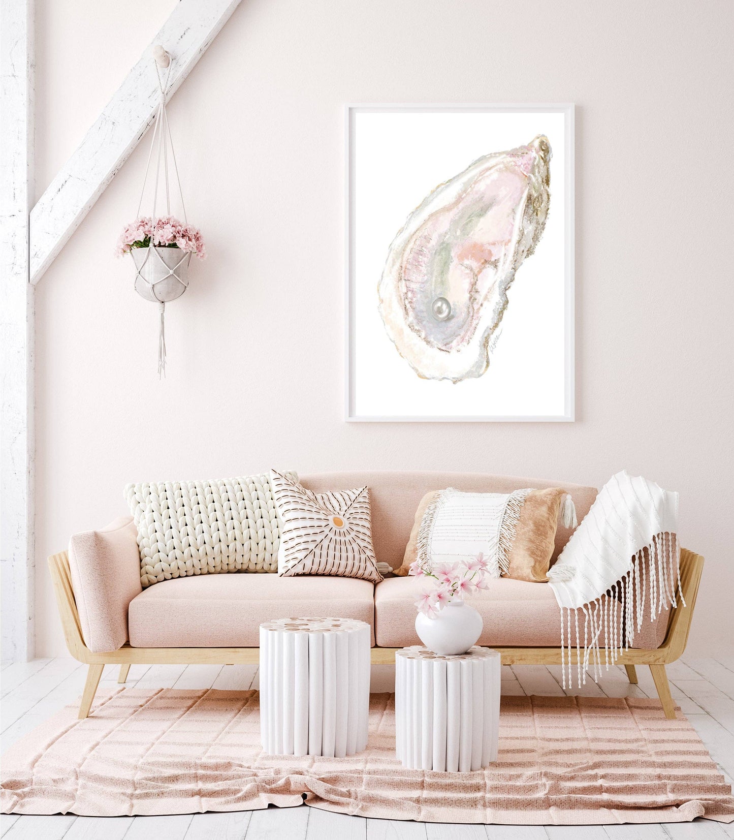 FRAMED MOTHER OF PEARL PRINT